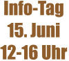 Info-Tag 15. Juni 12-16 Uhr