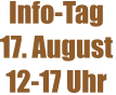 Info-Tag 17. August 12-17 Uhr